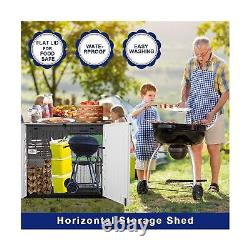 KINYING Outdoor Storage Shed Horizontal Storage Box Waterproof for Garden