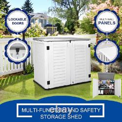KINYING Outdoor Storage Shed Horizontal Storage Box Waterproof for Garden, Pat