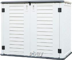 KINYING Outdoor Storage Shed Horizontal Storage Box Waterproof for Garden, Pat