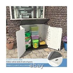 KINYING Outdoor Storage Shed-Horizontal Storage Cabinet Waterproof for Garden