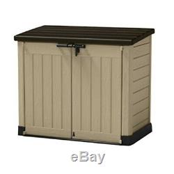 Keter 226814 Store-It-Out MAX 4.8 x 2.7 Outdoor Resin Horizontal Storage Shed