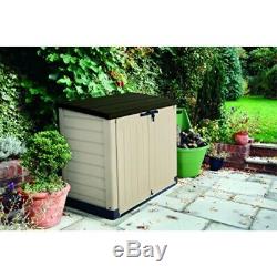 Keter 226814 Store-It-Out MAX 4.8 x 2.7 Outdoor Resin Horizontal Storage Shed