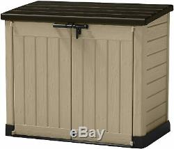Keter 226814 Store-It-Out MAX 4.8 x 2.7 Outdoor Resin Horizontal Storage Shed, 4