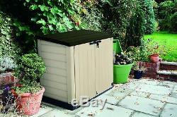 Keter 226814 Store-It-Out MAX 4.8 x 2.7 Outdoor Resin Horizontal Storage Shed, 4