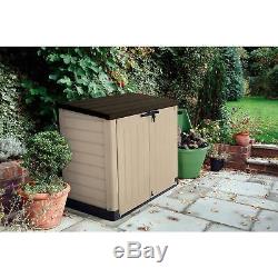 Keter 226814 Store-It-Out MAX Outdoor Resin Horizontal Storage Shed Beigh & NEW