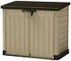Keter 4.75 Ft X 2.6 Ft X 4 Ft. Store-it-out Max Shed Storage Brown Tan Plastic