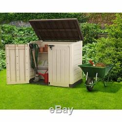 Keter 4 ft. Tall Store-It-Out Max Resin Patio Outdoor Garden Storage Shed