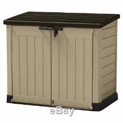 Keter 4 ft. Tall Store-It-Out Max Resin Patio Outdoor Garden Storage Shed