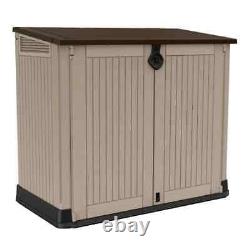 Keter 4 ft. W x 2 ft. D 30-Cu Ft Durable Resin Horizontal Shed All-Weather Outdo