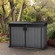 Keter Cortina Mega Horizontal Shed Outdoor Storage, 71.33 Cu. Ft, Ventilated New