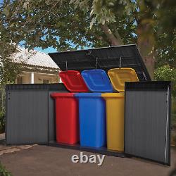 Keter Cortina Mega Horizontal Shed Outdoor Storage, 71.33 Cu. Ft, Ventilated NEW