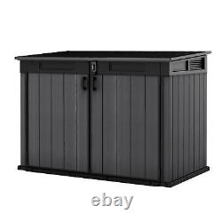 Keter Cortina Mega Premium Horizontal Shed Outdoor Storage, 71.33 Cu. Ft, NEW