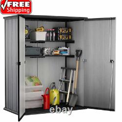 Keter High Store Outdoor Storage Shed With Heavy Duty Floor Panel Lockable