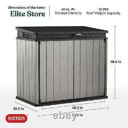 Keter KET-237831 Elite Store Outdoor Storage Shed Patio Furniture for Tools