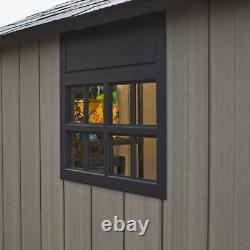 Keter Oakland 7 x 7.5 Foot Outdoor Shed for Garden Accessories and Tools, Gray