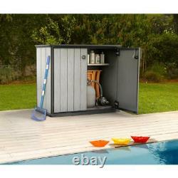 Keter Patio Store 4.6 ft. X 2.6 ft. X 3.11 ft. Resin Horizontal Storage Shed