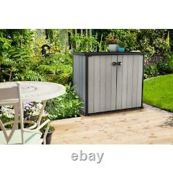 Keter Patio Store 4.6 ft. X 2.6 ft. X 3.11 ft. Resin Horizontal Storage Shed