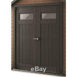 Keter Storage Shed 7.5 ft. X 4 ft. 157 cu. Ft. Capacity Lockable Wood/Plastic