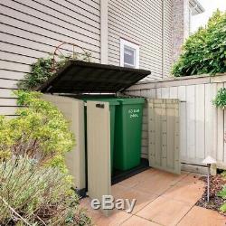 Keter Storage Shed Resin Plastic Double Door Home Outdoor Patio Garden Backyard