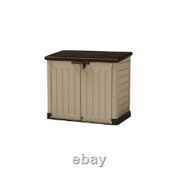 Keter Store-It-Out MAX Outdoor Resin Horizontal Storage Shed, Built-in support