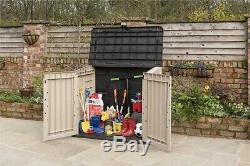 Keter Store It Out Midi 845L Outdoor Plastic Storage Shed Beige/Brown