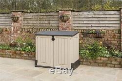 Keter Store It Out Midi 845L Outdoor Plastic Storage Shed Beige/Brown