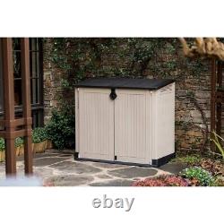 Keter Store-It-Out Midi Horizontal Resin Outdoor Storage Shed, 30 cubic, Brown