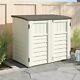 Large Horizontal Outdoor Storage Shed 4ft All Weather Protection Lawn Equipment