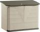 Large Horizontal Resin Weather Resistant Outdoor Storage Shed, 32 Cu. Ft, Olive