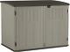 Large Horizontal Storage Shed With Pad-lockable Doors, Multi-wall Resin Panel Ou
