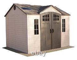 Large Lifetime 10' x 8' Outdoor Storage Shed Plastic with Steel Frame & Windows