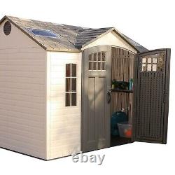 Large Lifetime 10' x 8' Outdoor Storage Shed Plastic with Steel Frame & Windows