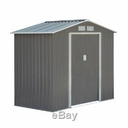 Large Metal Shed Heavy Duty DIY Kit Outdoor Garden Lawn Mower Tool Bike Storage