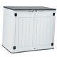Large Outdoor Horizontal Storage Shed, 47 Cu Extra Large-47 Cu Ft Light Gray