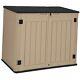 Large Outdoor Horizontal Storage Shed, 47 Cu Ft Extra Large-47 Cu Ft Brown