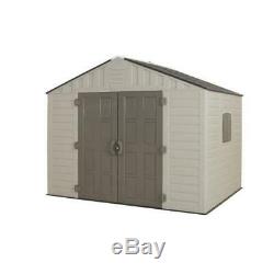 Large Outdoor Quality Storage Shed Double Door Window Heavy Duty Resin Plastic