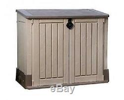 Large Outdoor Storage Box Garden Patio Shed Pool Yard Plastic Tools Safe Utility