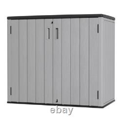 Large Outdoor Storage Box, Resin Sheds&Outdoor Storage Waterproof/Lockable, Out