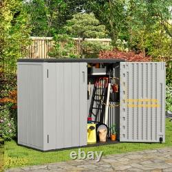 Large Outdoor Storage Box, Resin Sheds&Outdoor Storage Waterproof/Lockable, Out