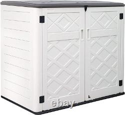 Larger Outdoor Storage Shed Weather Resistance, Horizontal Storage Box Waterproo