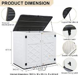 Larger Outdoor Storage Shed Weather Resistance, Horizontal Storage Box Waterproo