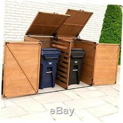 Leisure Season TRSL6741-D Large Horizontal Trash and Recycling Storage-Sheds, Me