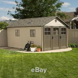 Lifetime 11' x 21' Shed + floor 60237 skylights windows garden lawn storage NEW