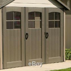 Lifetime 11' x 21' Shed + floor 60237 skylights windows garden lawn storage NEW