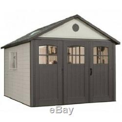 Lifetime 11x21 Storage Shed Garage with 9ft Wide Doors 60237