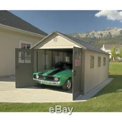 Lifetime 11x21 Storage Shed Garage with 9ft Wide Doors 60237