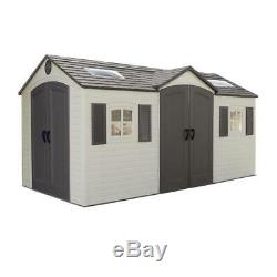 Lifetime 15 ft. X 8 ft. Double Door Storage Shed