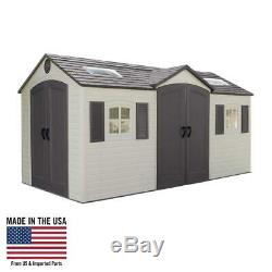 Lifetime 15 ft. X 8 ft. Double Door Storage Shed