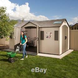 Lifetime 15 ft. X 8 ft. Double Door Storage Shed