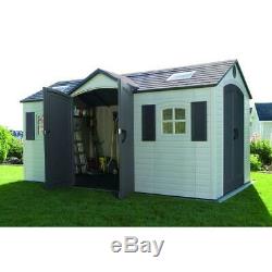 Lifetime 15 ft. X 8 ft. Double Door Storage Shed